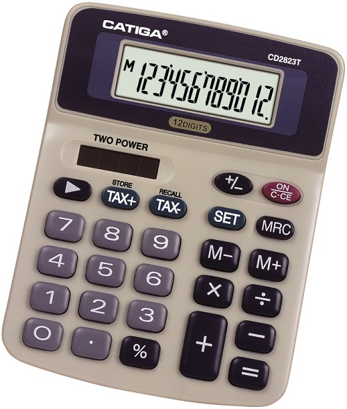 12 Digits Tax Function Calculator