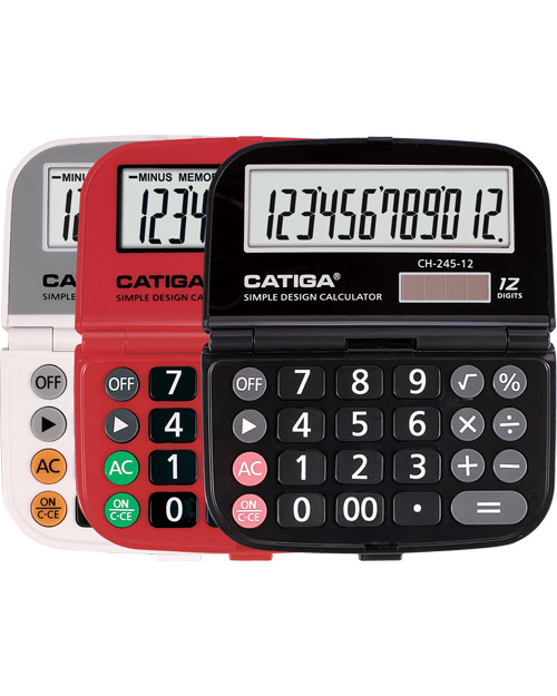 12 Digits Handheld Calculator